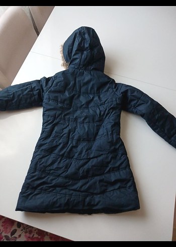 Kadın Gri Kürklü Midi Kaban 9 10 yas - Görsel 4