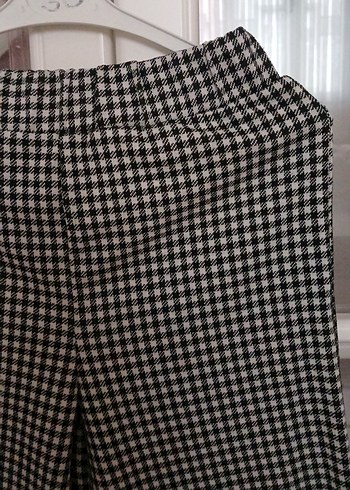 Gri Midi Kadın Kumaş Pantolon - Görsel 2