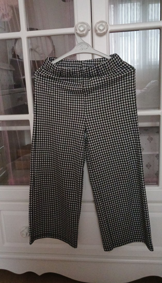 Gri Midi Kadın Kumaş Pantolon - Görsel 4