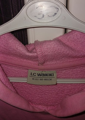 Kız Çocuk Pembe Kapüşonlu Sweatshirt - Görsel 2