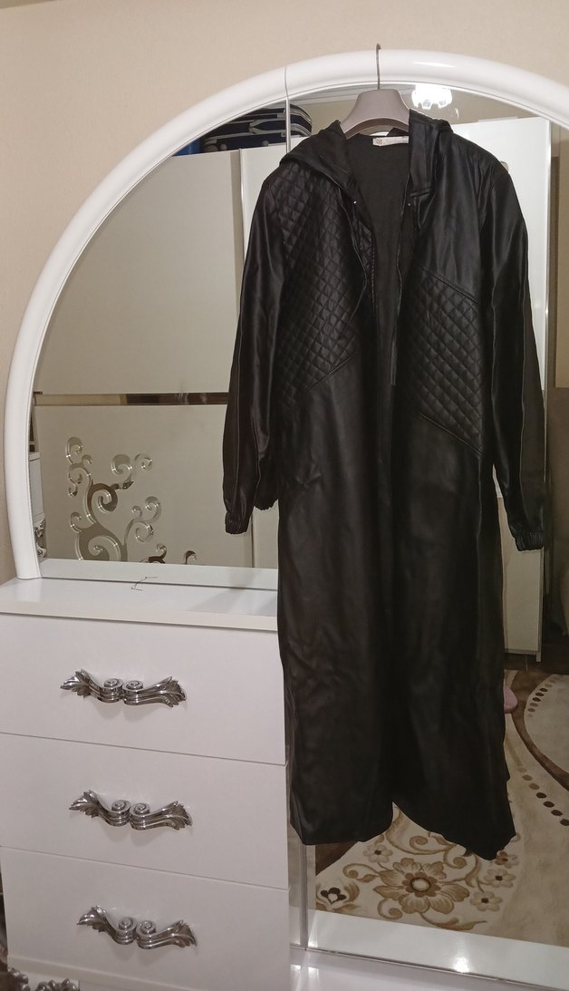 Kadın Siyah Deri Biker Ceket - Görsel 4