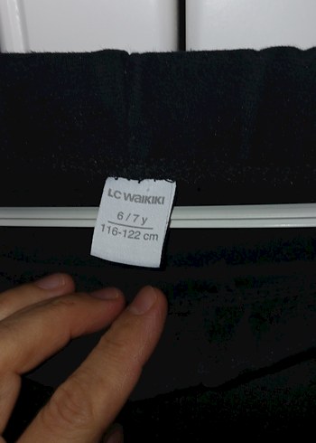 Düğmeli Siyah Midi Kadın Kumaş Pantolon - Görsel 3