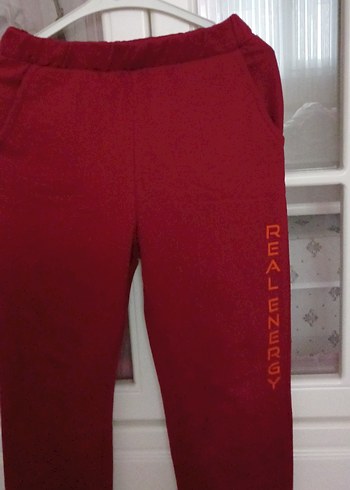 Kadın Kırmızı Rahat Kesim Sweatpant - Görsel 2