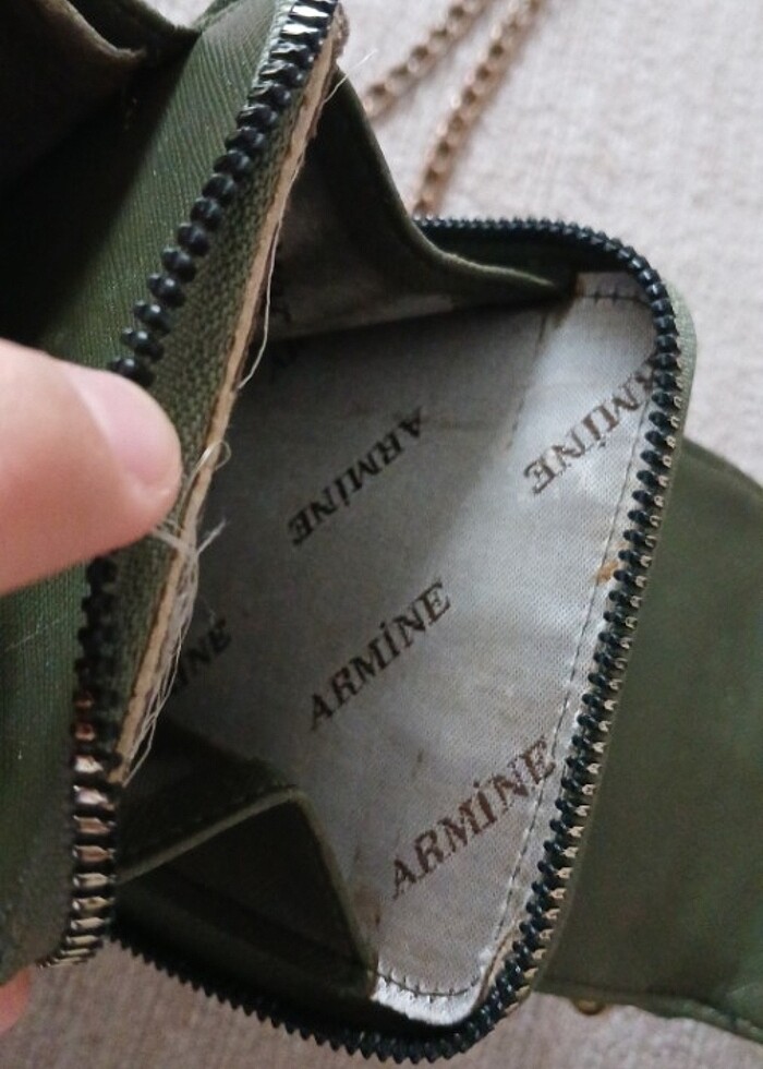 Armine koyu yesil canta - Görsel 5