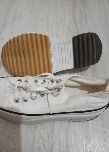 Kadın Beyaz convers Spor Ayakkabı - Görsel 5