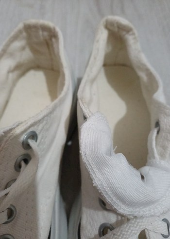 Kadın Beyaz convers Spor Ayakkabı - Görsel 4