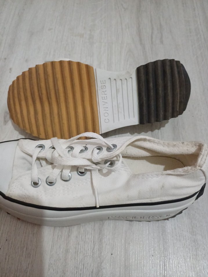 Kadın Beyaz convers Spor Ayakkabı - Görsel 5