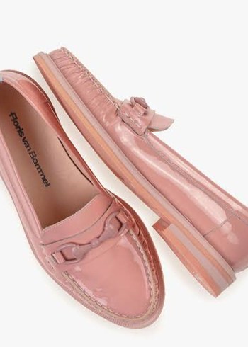 koyu pudra, Kadın Deri  Ayakkabı - Görsel 2