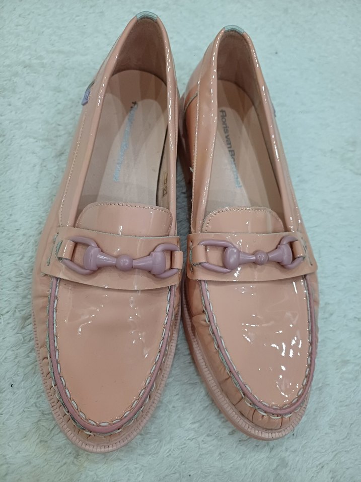 koyu pudra, Kadın Deri  Ayakkabı - Görsel 3