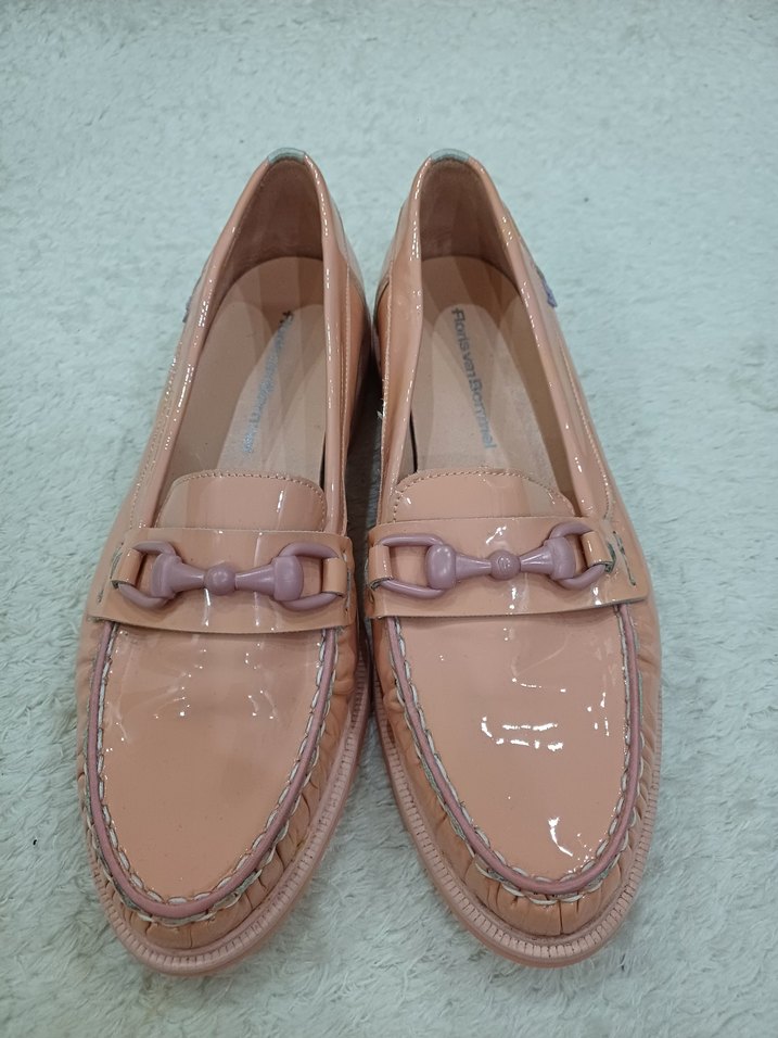 koyu pudra, Kadın Deri  Ayakkabı - Görsel 4