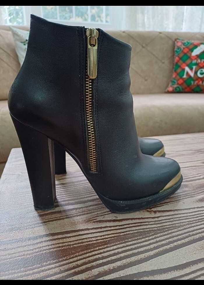 Hotic topuklu deri bot - Görsel 4