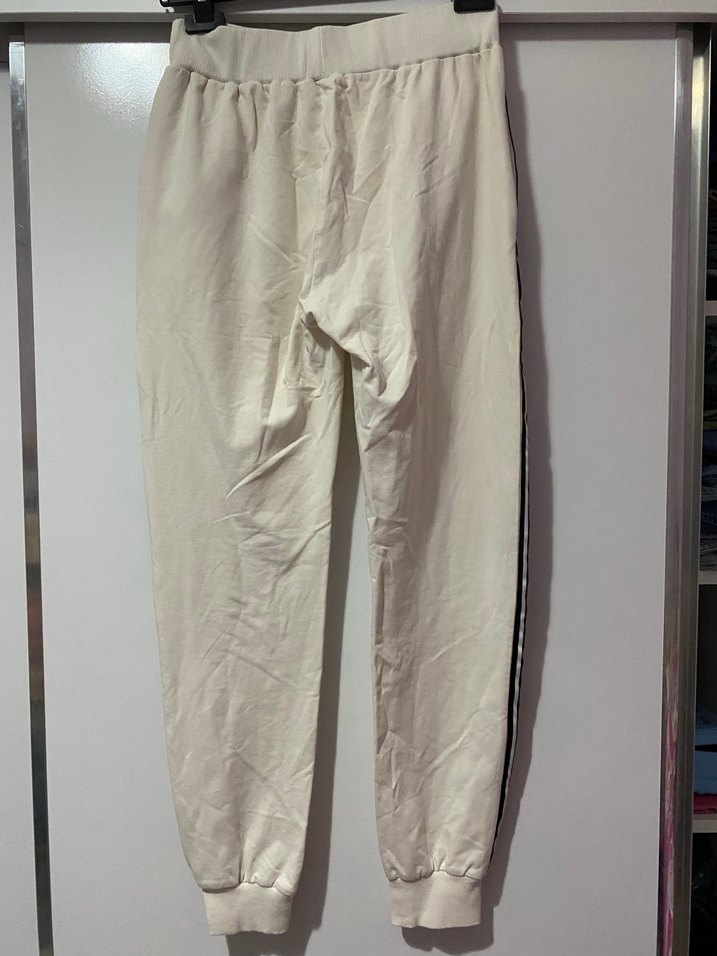 Beyaz  Rahat Kesim Erkek   Eşofman Altı - Görsel 3