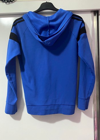 Mavi Fermuarlı Sweatshirt - Görsel 3