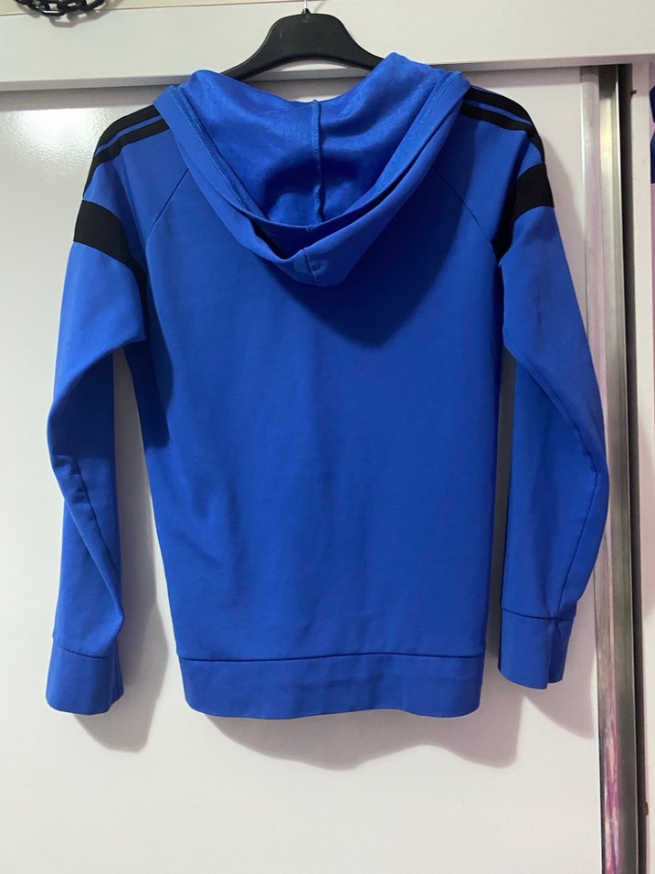 Mavi Fermuarlı Sweatshirt - Görsel 3