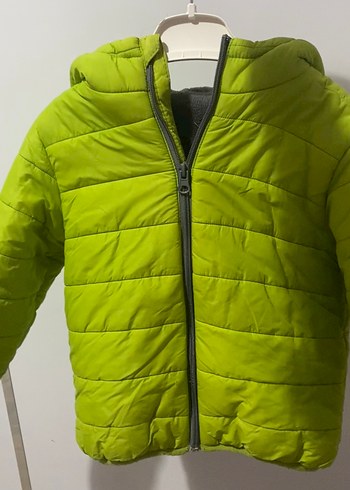 Erkek Çocuk Yeşil Fermuarlı Mont - Görsel 2