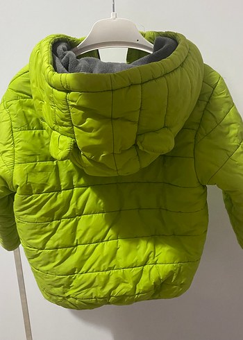 Erkek Çocuk Yeşil Fermuarlı Mont - Görsel 3