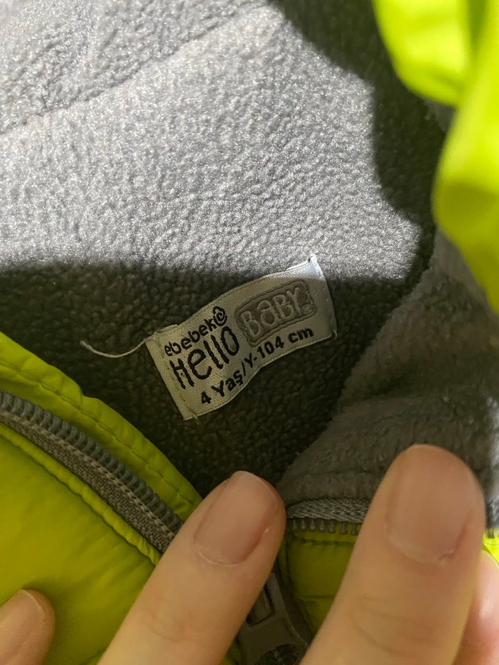 Erkek Çocuk Yeşil Fermuarlı Mont - Görsel 5