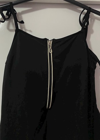 LAPIENO Kadın Siyah Mini Elbise Mayo - Görsel 3