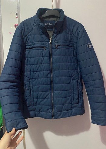 SOUTHBLUE Erkek Lacivert Fermuarlı Mont - Görsel 8