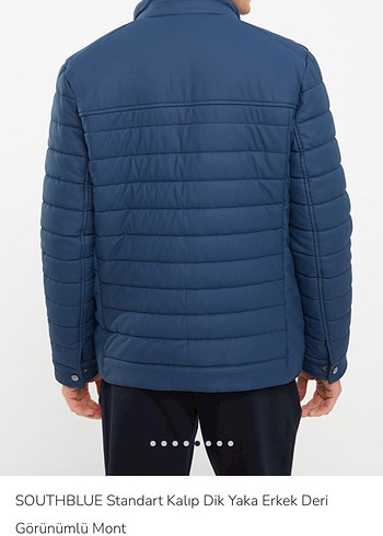 SOUTHBLUE Erkek Lacivert Fermuarlı Mont - Görsel 7