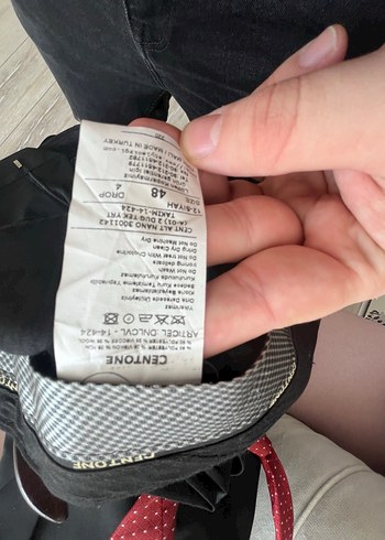 Centone Siyah Düğmeli Erkek Takım Elbise - Görsel 6