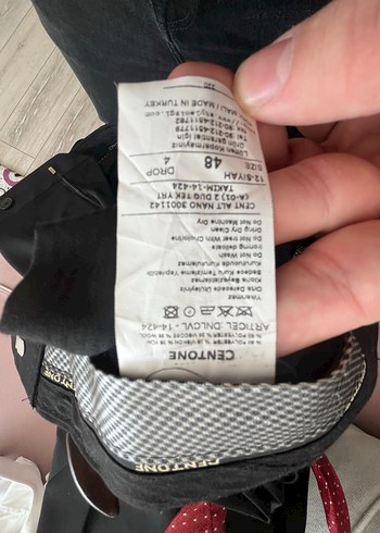 Centone Siyah Düğmeli Erkek Takım Elbise - Görsel 7