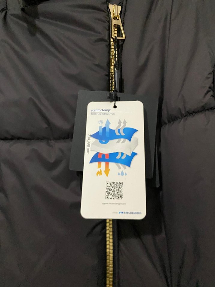 Kadın Siyah Uzun Fermuarlı Kış Montu - Görsel 3