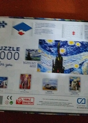  Beden Yıldızlı Geceler 1000 Parça Puzzle