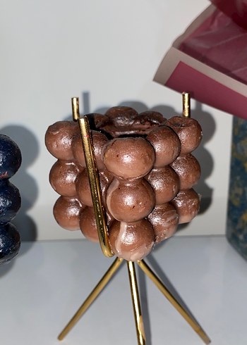 Koyu Kahverengi ve Siyah Mumluk seti - Görsel 3