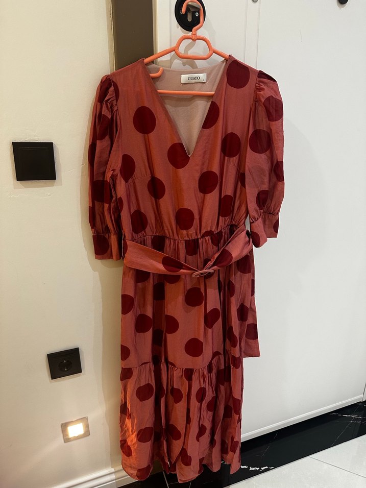 Gusto Kadın Pembe Elbise - Görsel 2