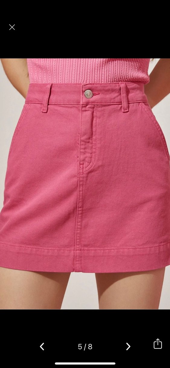 Rachel Araz X Koton Pembe Jean Etek - Görsel 5