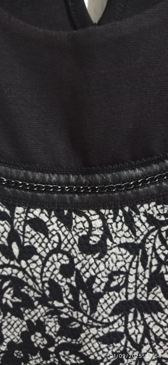 Boncuk Detaylı Desenli  Tunik Elbise - Görsel 4