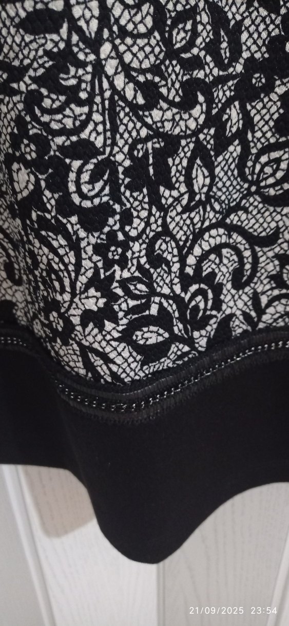 Boncuk Detaylı Desenli  Tunik Elbise - Görsel 2