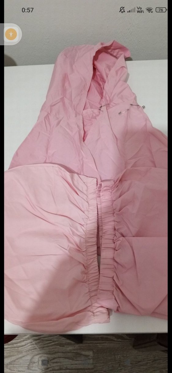 Pembe Midi Boy Kadın Haşema Takim - Görsel 5