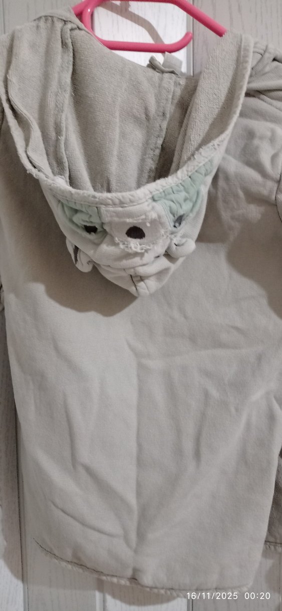 Erkek Çocuk Gri Bornoz - Görsel 5