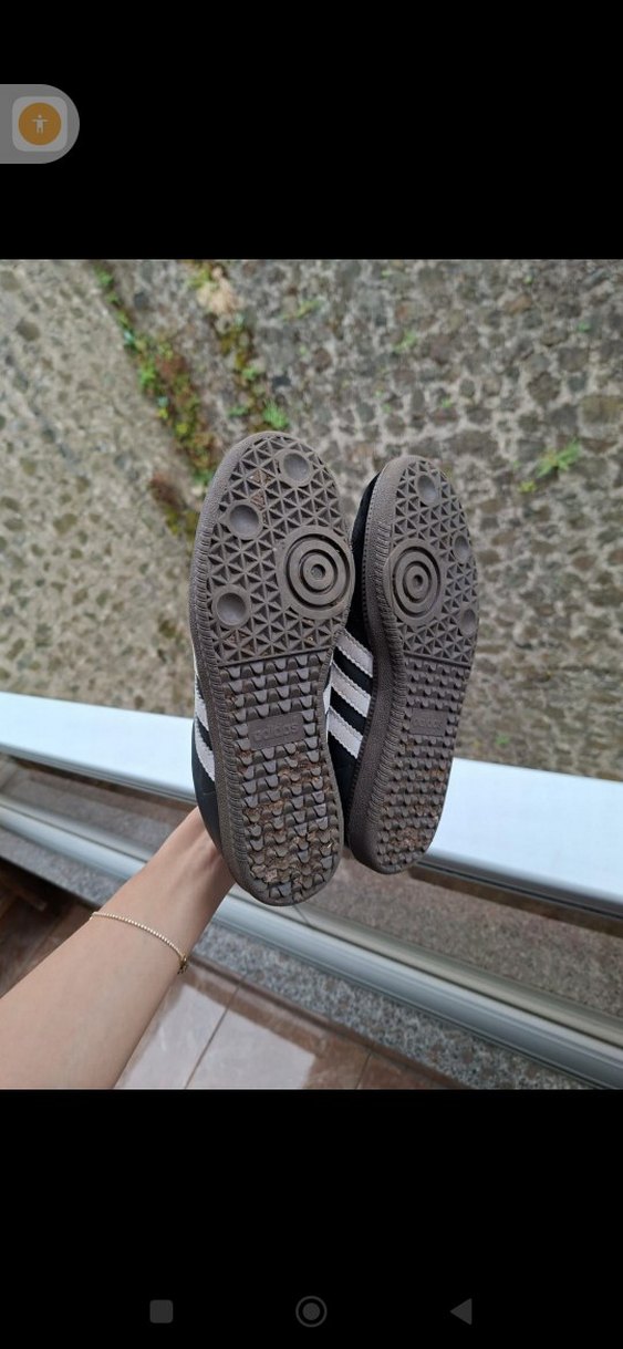 Siyah Erkek Adidas Samba Spor Ayakkabı Beyaz Şeritli - Görsel 5