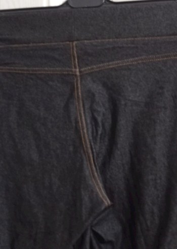 Kadın Siyah Skinny Denim Tayt - Görsel 5