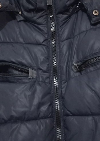 Fermuarlı Kapşonlu Erkek Mont - Görsel 4