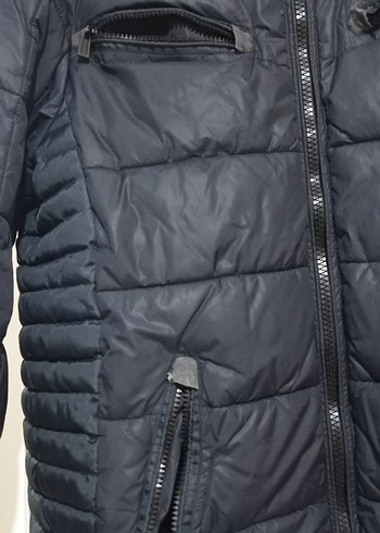 Fermuarlı Kapşonlu Erkek Mont - Görsel 3