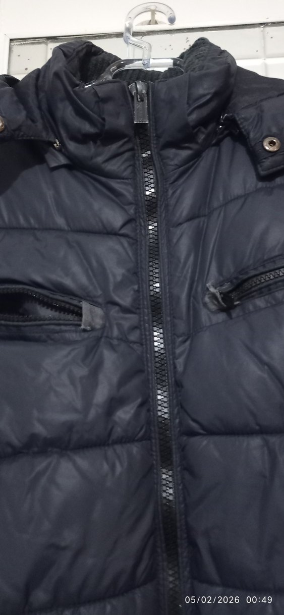 Fermuarlı Kapşonlu Erkek Mont - Görsel 4