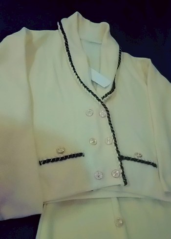 Beyaz Nakışlı Zincir Detaylı Kadın El Zinciri - Görsel 3