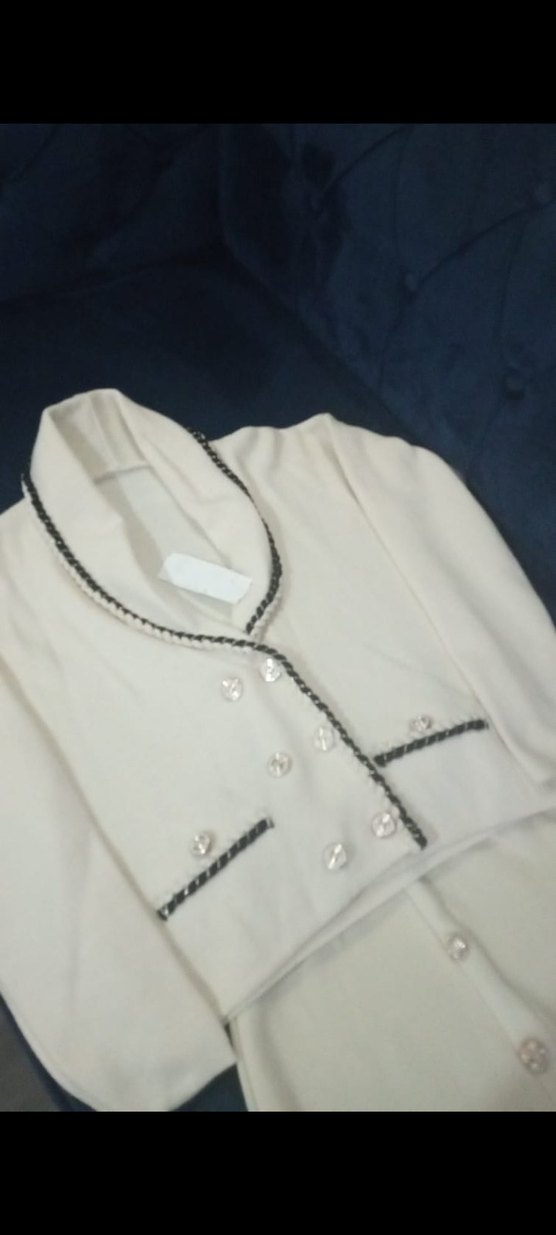 Beyaz Nakışlı Zincir Detaylı Kadın El Zinciri - Görsel 4