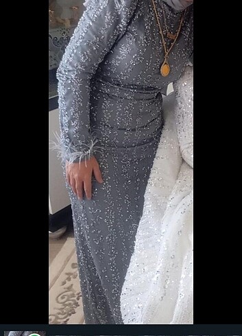 Tesettür abiye elbise  - Görsel 2