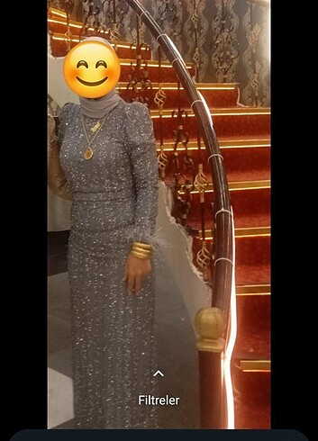 Tesettür abiye elbise  - Görsel 3