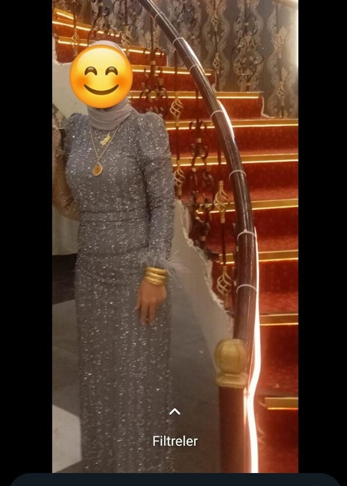 Tesettür abiye elbise  - Görsel 3