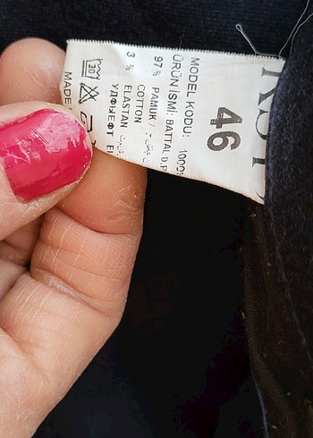 Düğmeli Kadın Denim Pantolon - Görsel 4