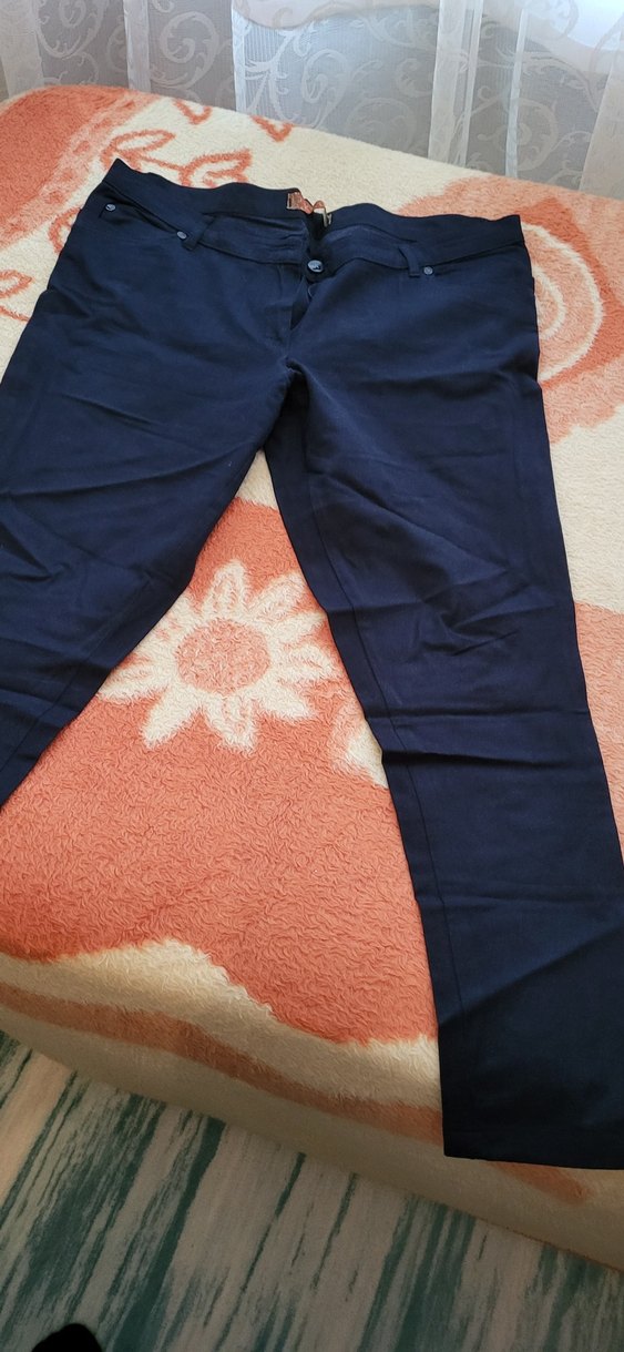 Düğmeli Kadın Denim Pantolon - Görsel 2