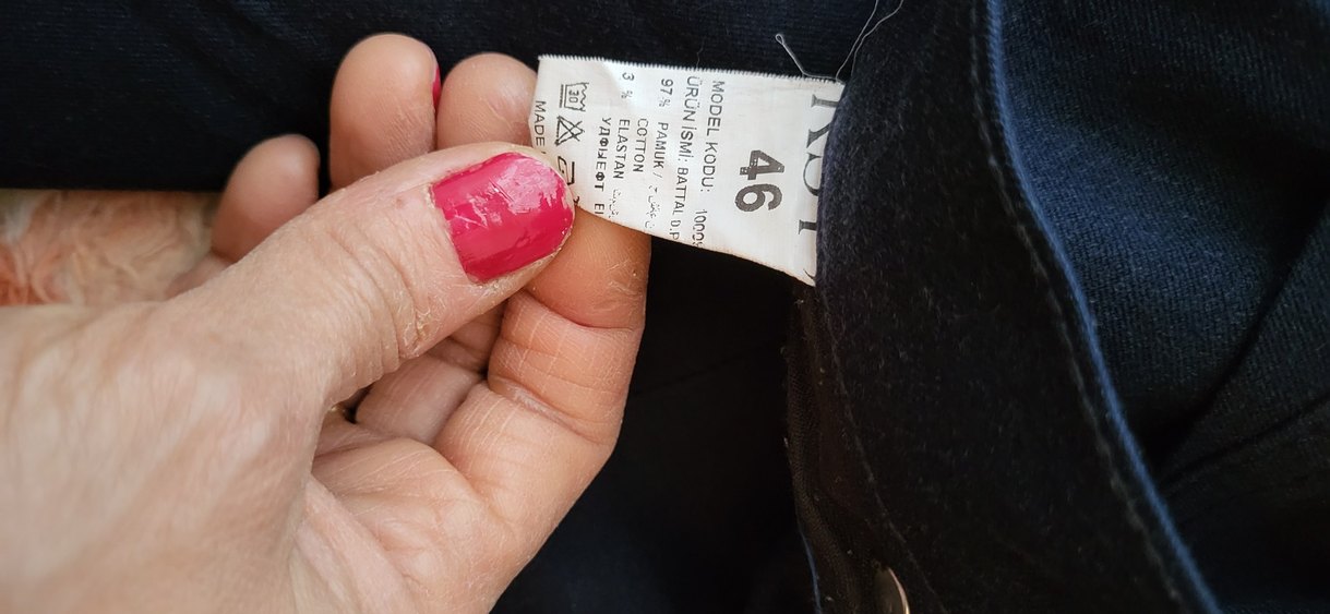 Düğmeli Kadın Denim Pantolon - Görsel 4