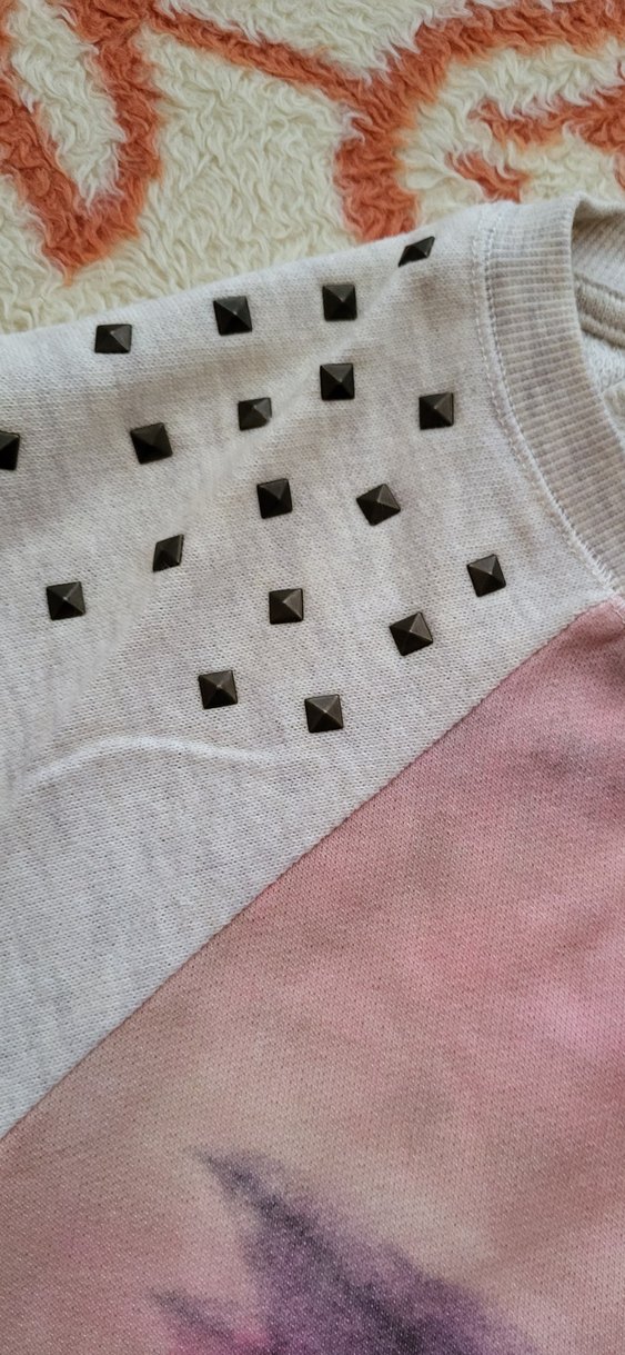 Gri Bohem Sweatshirt 44 beden - Görsel 4