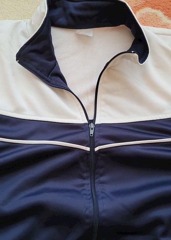 Erkek Mavi Gri Fermuarlı Spor Ceket - Görsel 2